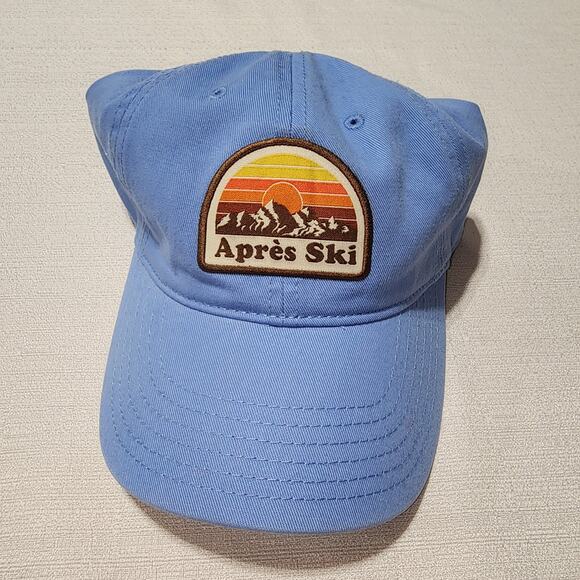 après ski blue hat embroidered adjustable strap - Picture 6 of 6